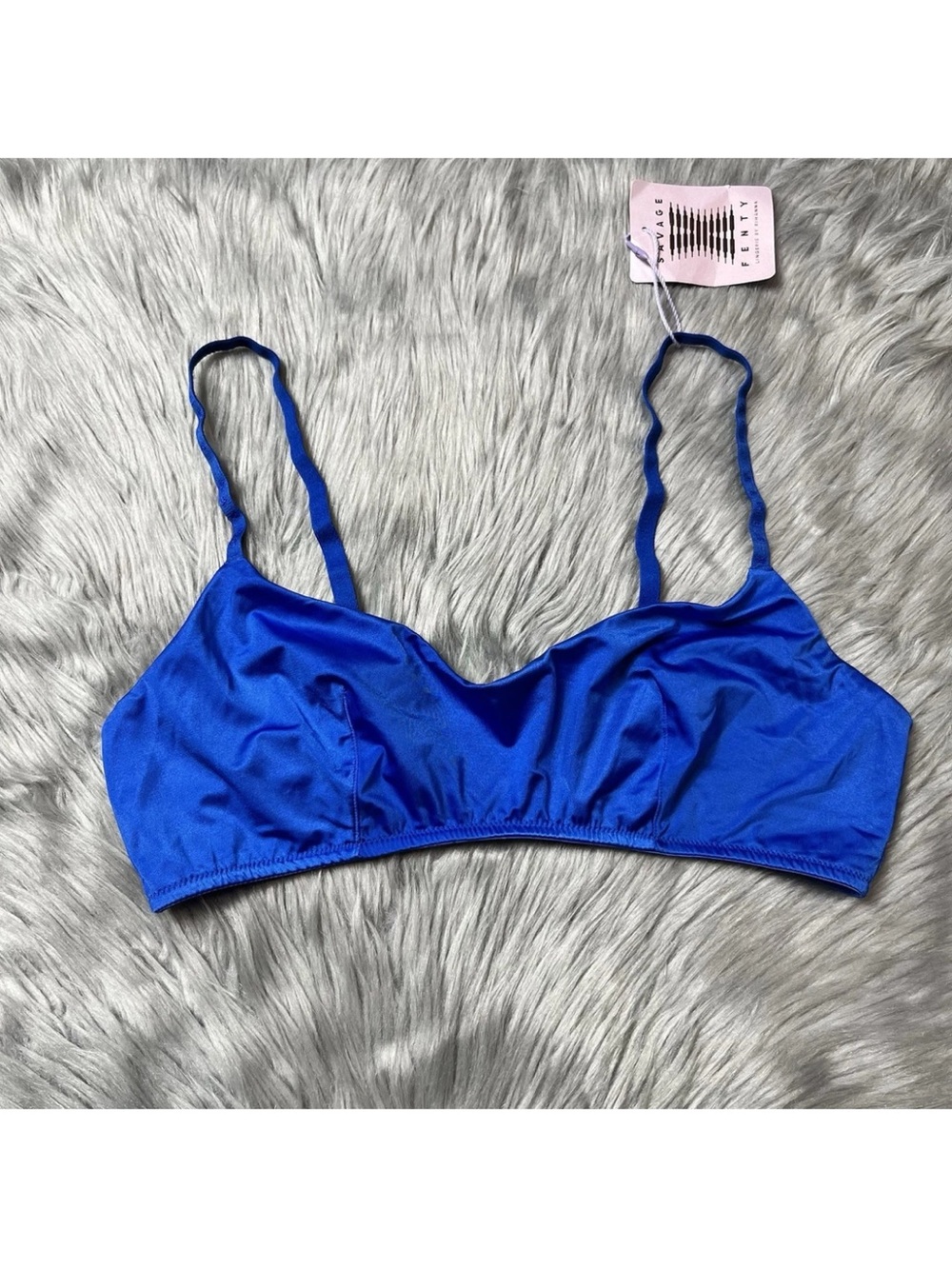 Savage X Fenty Blue Core Microfiber Bralette Size Medium